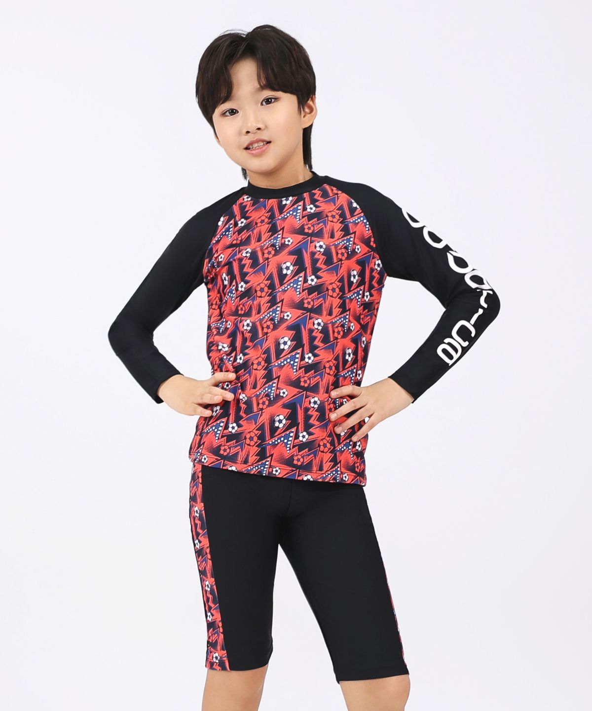 아쿠아티카(AQUATICA) 아동 래쉬가드 AQAJTP24002 일반용수경5종세트