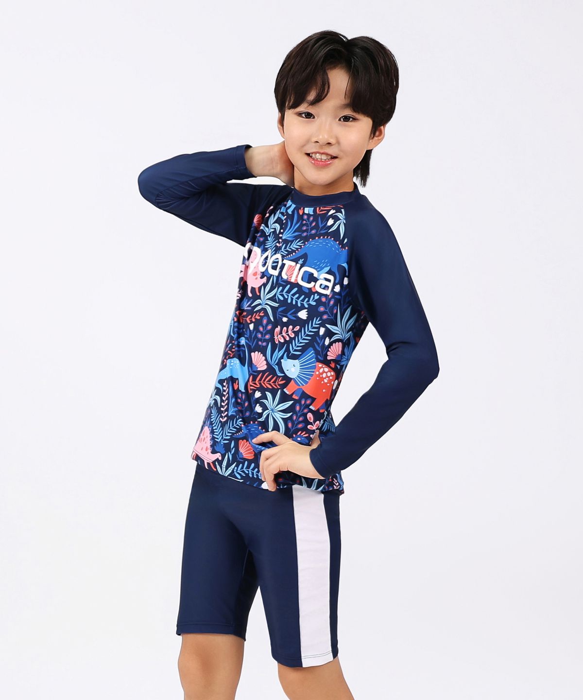 아쿠아티카(AQUATICA) 아동 래쉬가드 AQA483 스판수모3종세트