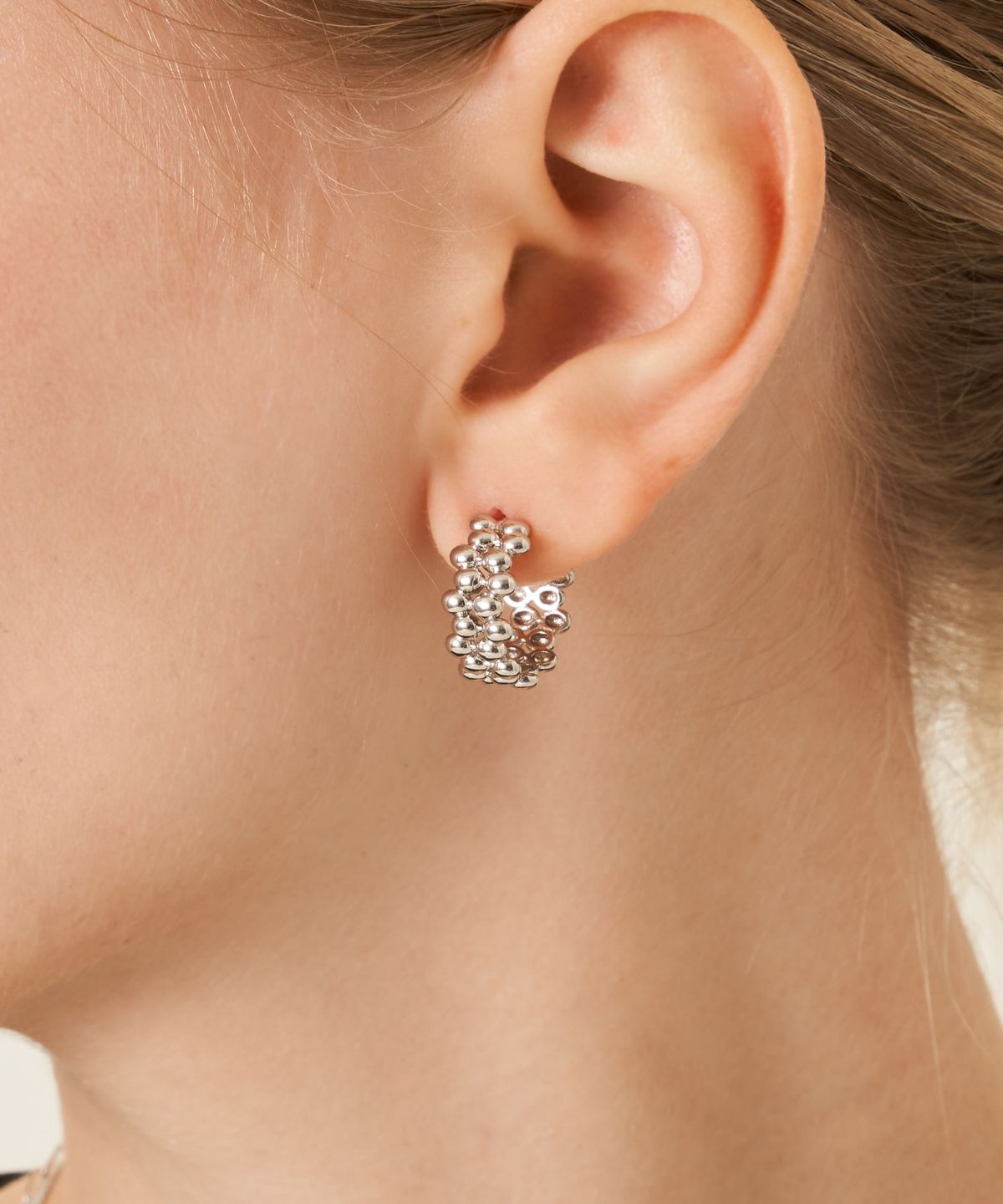가이거주얼리(GEIGERJEWELRY) 볼드 버블 볼 귀걸이 GISVEE165 (실버925 PIN)