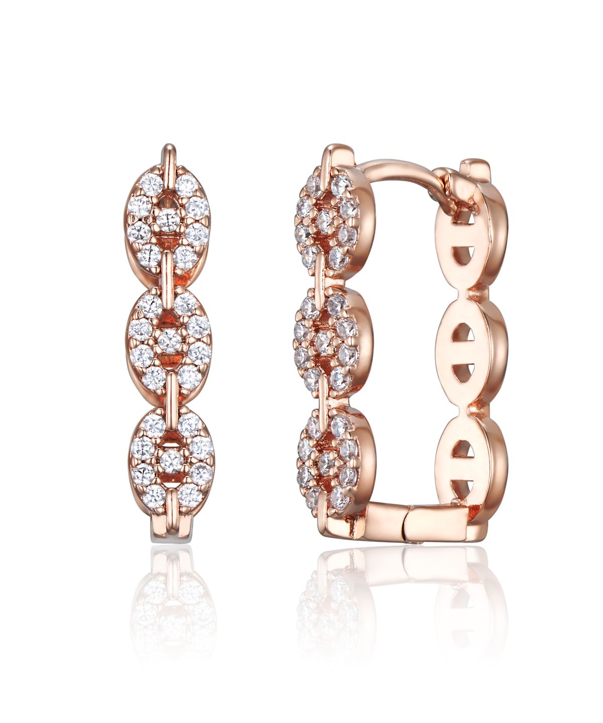 가이거주얼리(GEIGERJEWELRY) 18K GF 샤인 스퀘어 원터치 귀걸이 GI8KPEE079