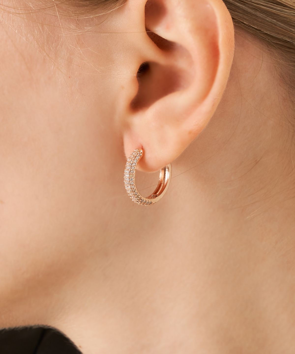 가이거주얼리(GEIGERJEWELRY) 18K GF 베이직 원터치 링 귀걸이 GI8KPEE077