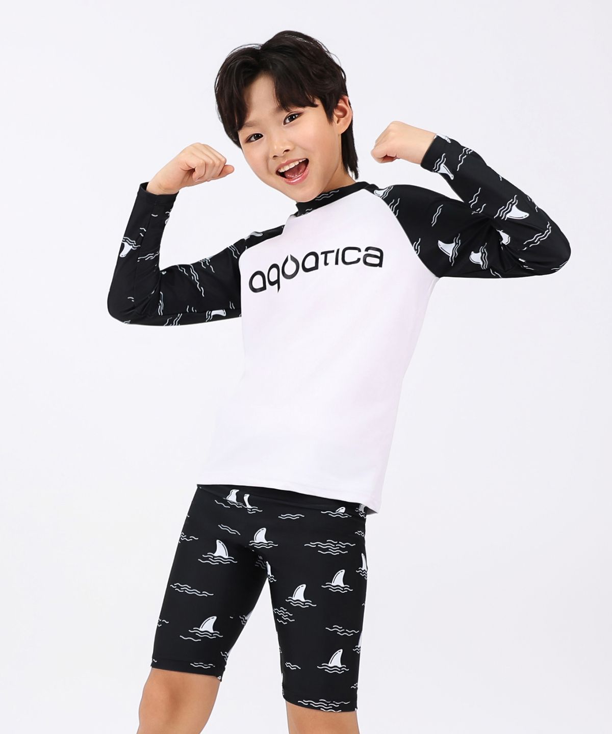아쿠아티카(AQUATICA) 아동 래쉬가드 AQA487 선수용수경5종세트