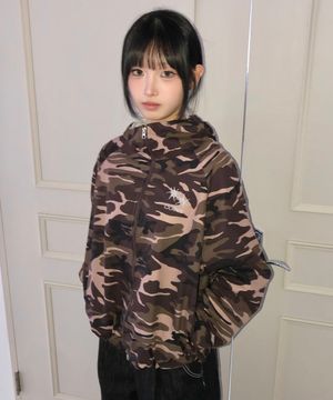 마일 카모 후드 바람막이