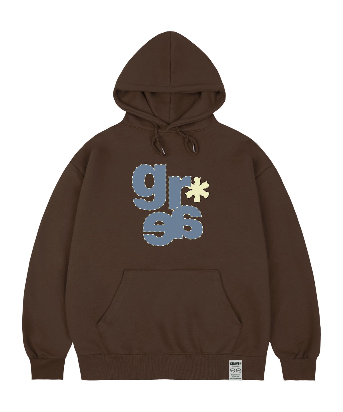 그레이버(GRAVER) [UNISEX]GRAE-S 후드티_브라운