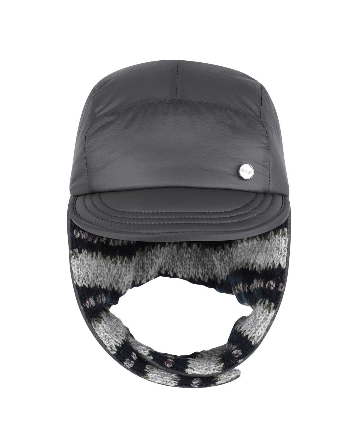 더뮤지엄비지터(THEMUSEUMVISITOR) PADDED TROOPER HAT (CHARCOAL)