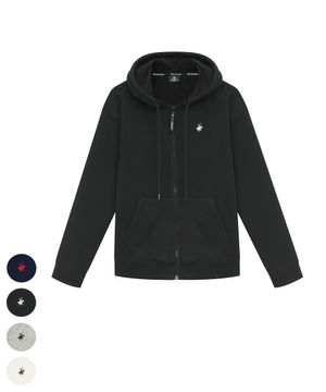 여성 시그니처 베이직 로고 기모 후드집업 4Color JK901