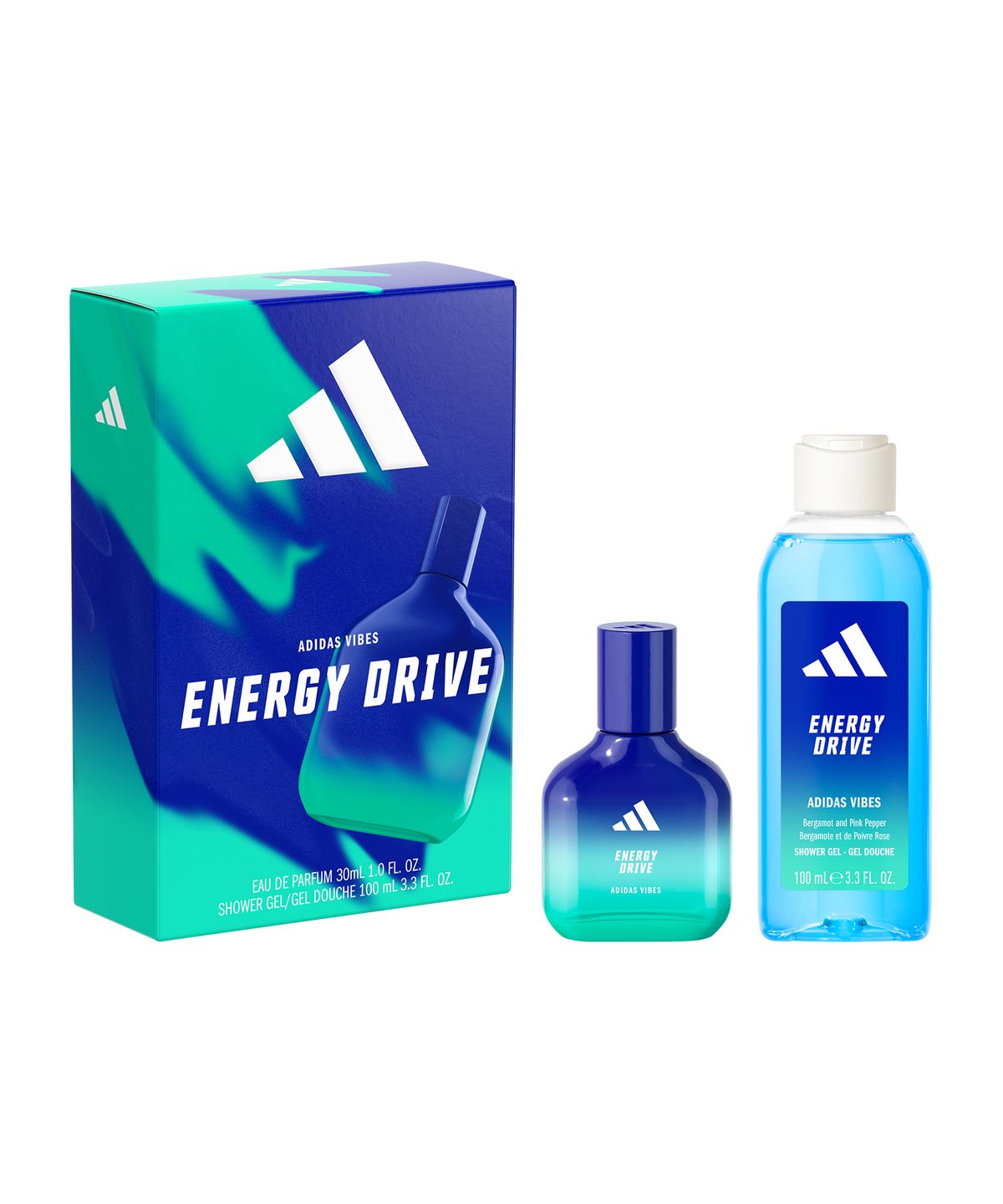 아디다스 향수(ADIDASFRAGRANCE) 바이브 세트 (EDP 30ml + 샤워젤 100ml) (4종 택 1)