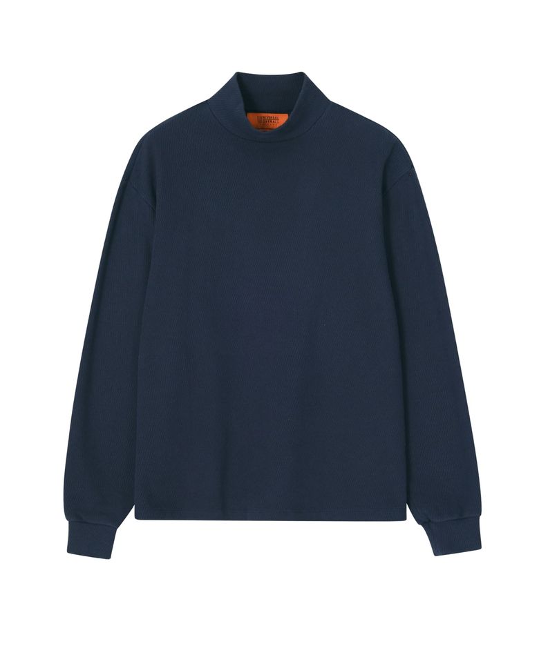 U.O X SLICK AND EASY WAFFLE JOBS TEE NAVY