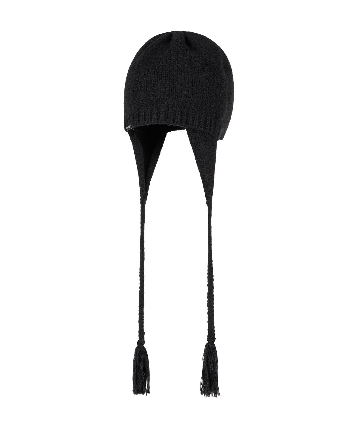 아캄(AAKAM) Knitted Earflap Beanie (Black)