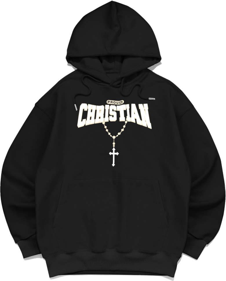 CHRISTIAN 후드티셔츠