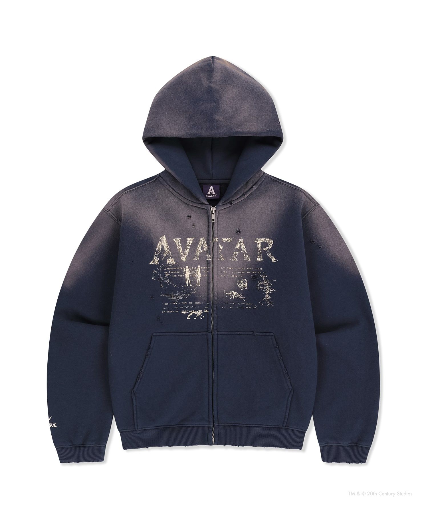 MUSINSA | SUNLOVE [AVATAR] Zip up Hoodie Navy