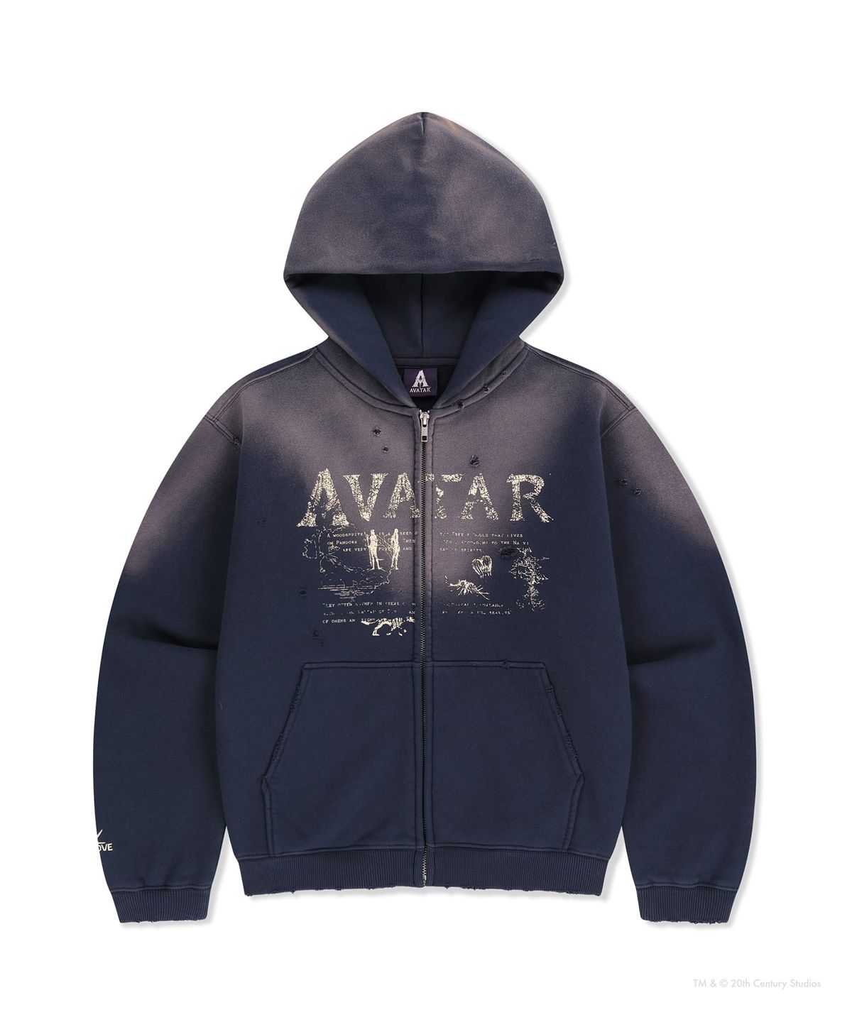 썬러브투어(SUNLOVETOUR) [AVATAR] Zip up Hoodie Navy