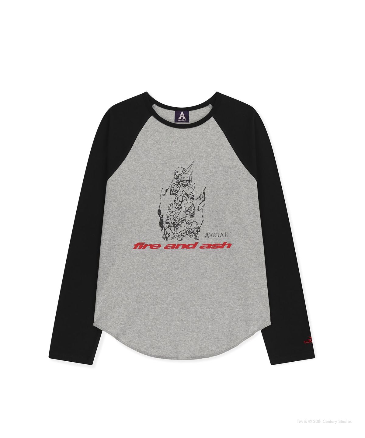 썬러브투어(SUNLOVETOUR) [AVATAR] Raglan LS Tee Heather Grey