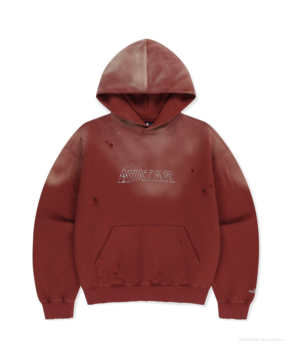 썬러브투어(SUNLOVETOUR) [AVATAR] Faded Hoodie Red
