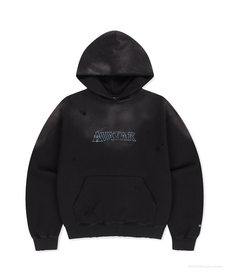 [AVATAR] Faded Hoodie Black