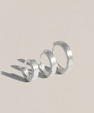 925실버 무광 원터치 링귀걸이 이네/ Ine