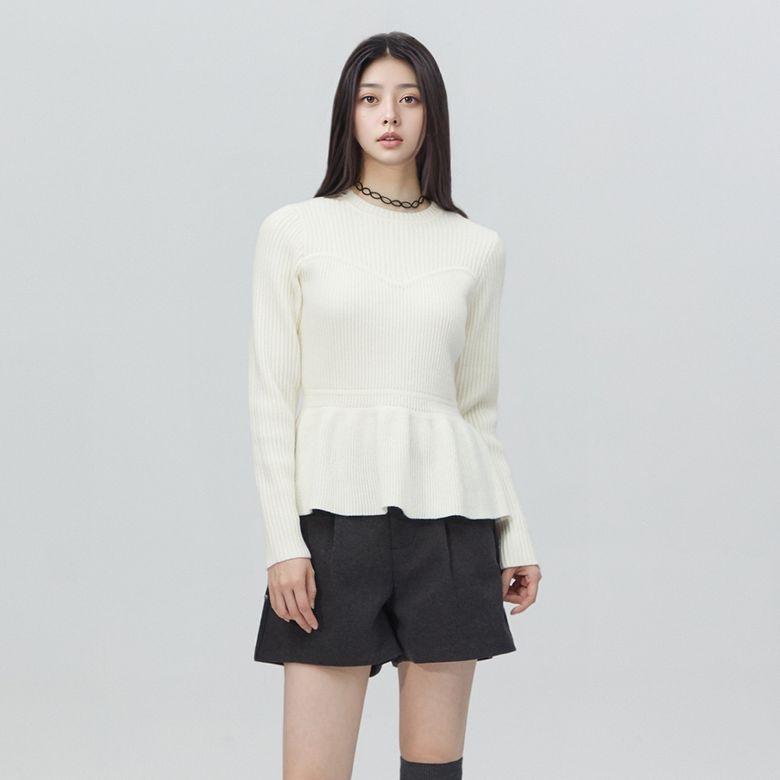 골지 뷔스티에 플레어 니트 AR4KHA75