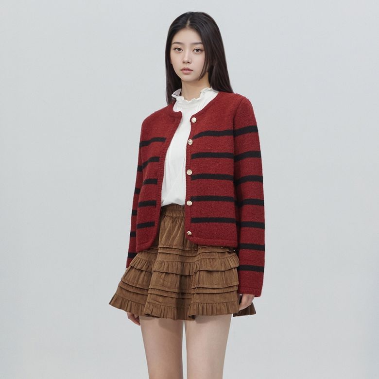 단가라 금속단추 가디건 AR4KGA69