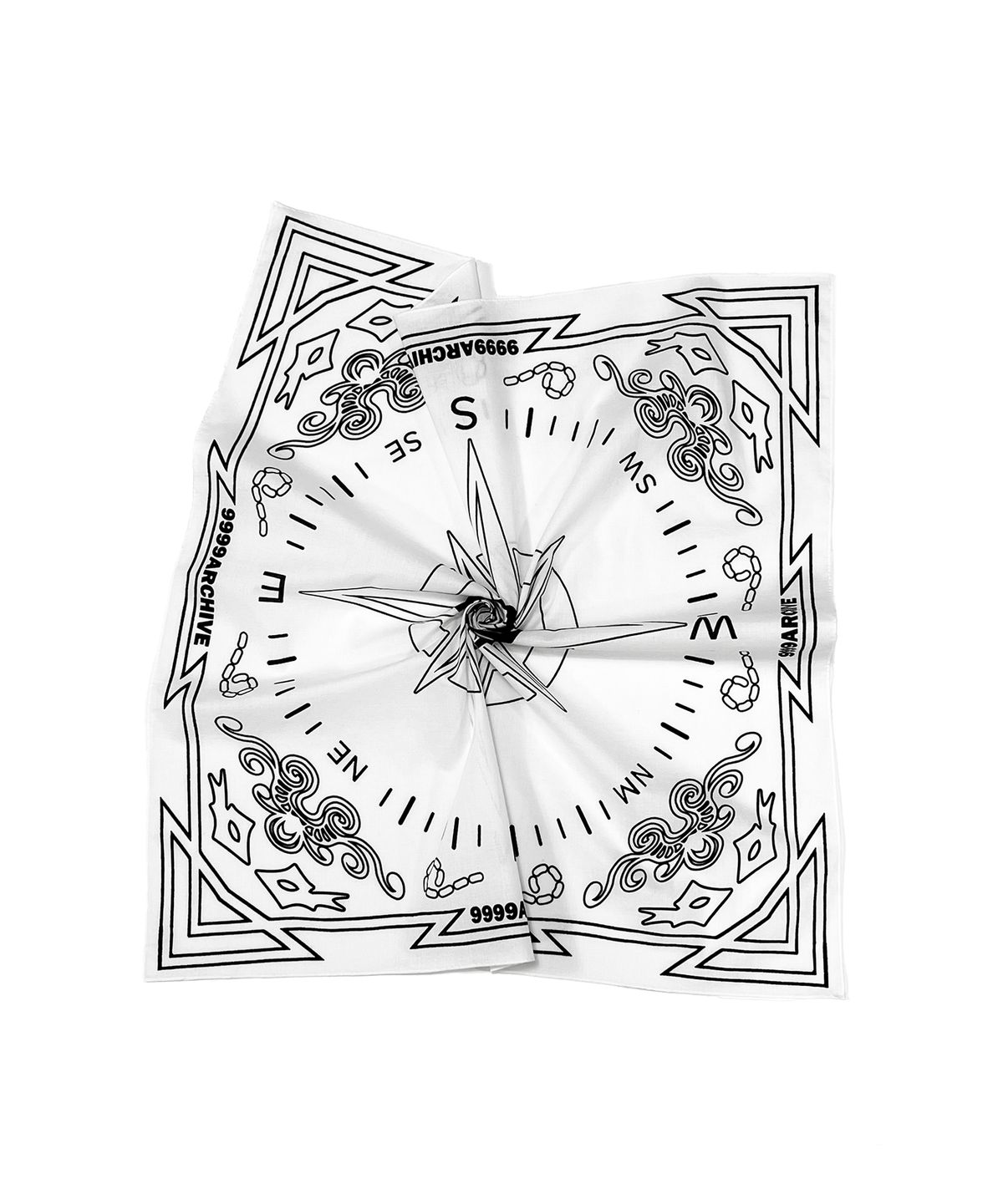 9999아카이브(9999ARCHIVE) Archive Compass Scarf