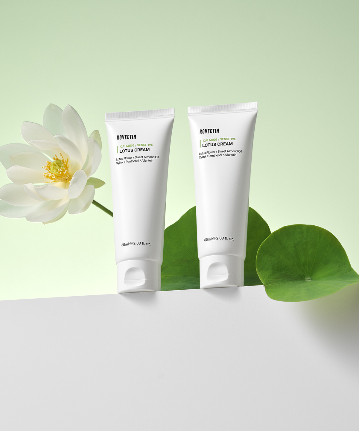 로벡틴(ROVECTIN) 카밍 연꽃수 크림 60ml 더블 세트