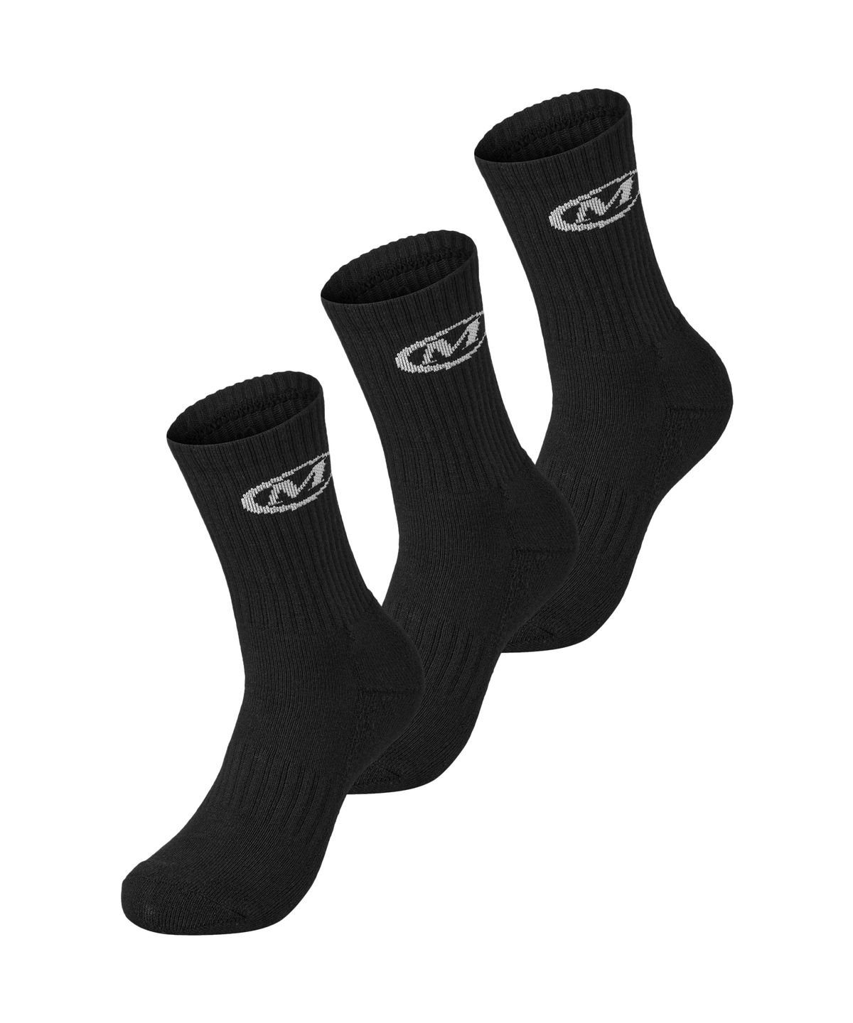 미학(MIHAK) [3PACK] 심볼 로고 양말 (BLACK)