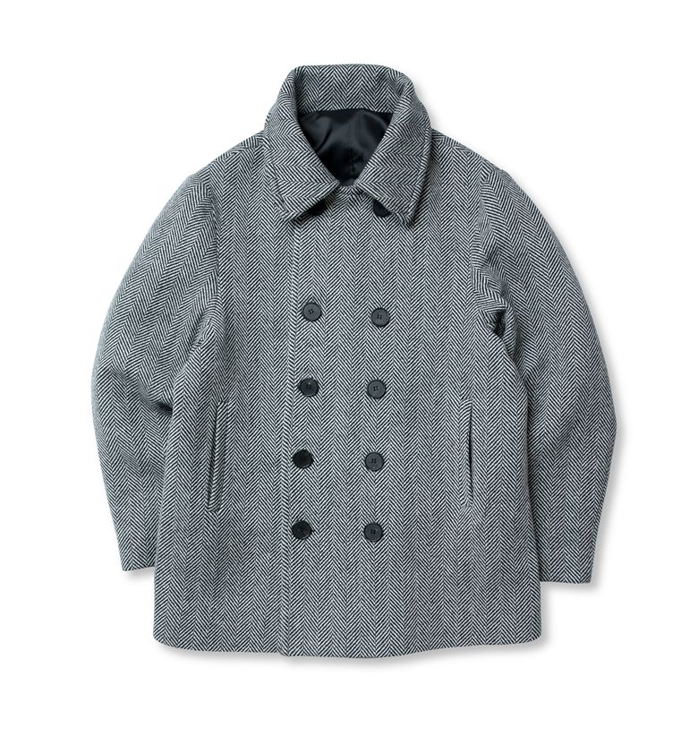 BLACK PP OG Pea Coat Herringbone