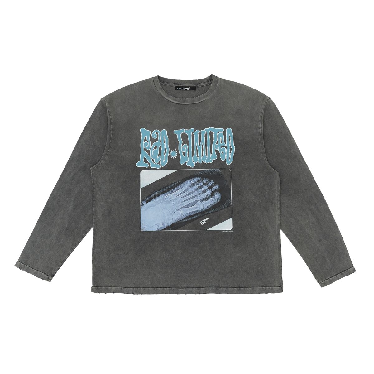 라드리미티드(RAD LIMITED) 풋 프린트 롱슬리브 빈티지 블랙
