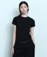 [UV 프로텍션] 우먼즈 슬림 크루 넥 티셔츠 [블랙]