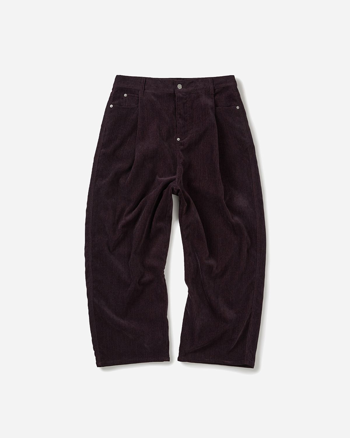 사일런트실러블(SILENTSYLLABLE) Fold back 4tuck pants / Purple