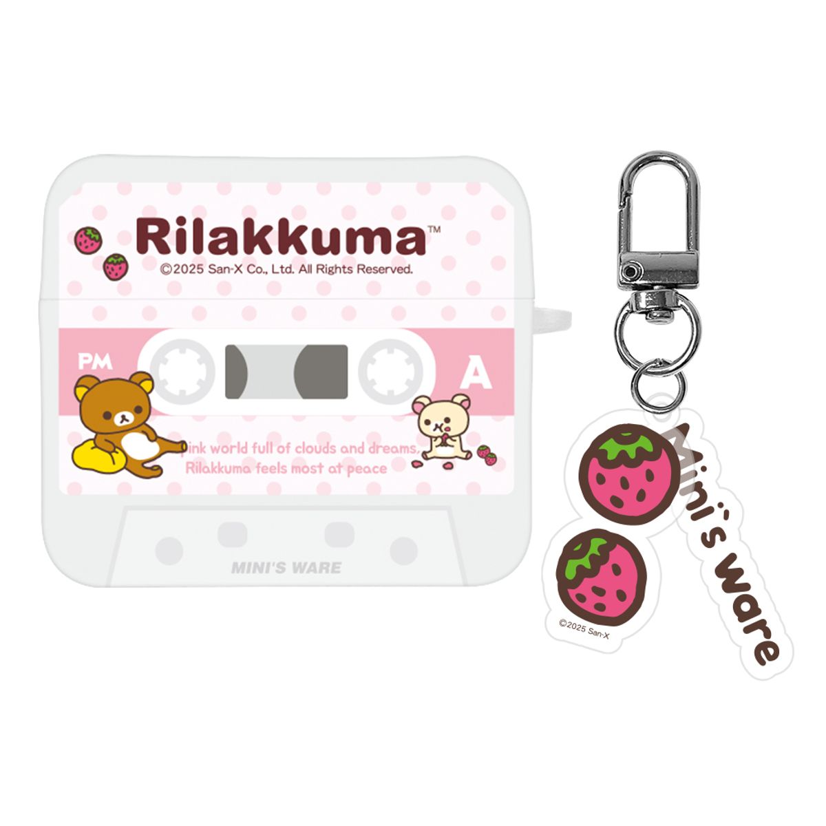 미니스웨어(MINI'S WARE) Rilakkuma Cassette Airpod3 Case_Strawberry