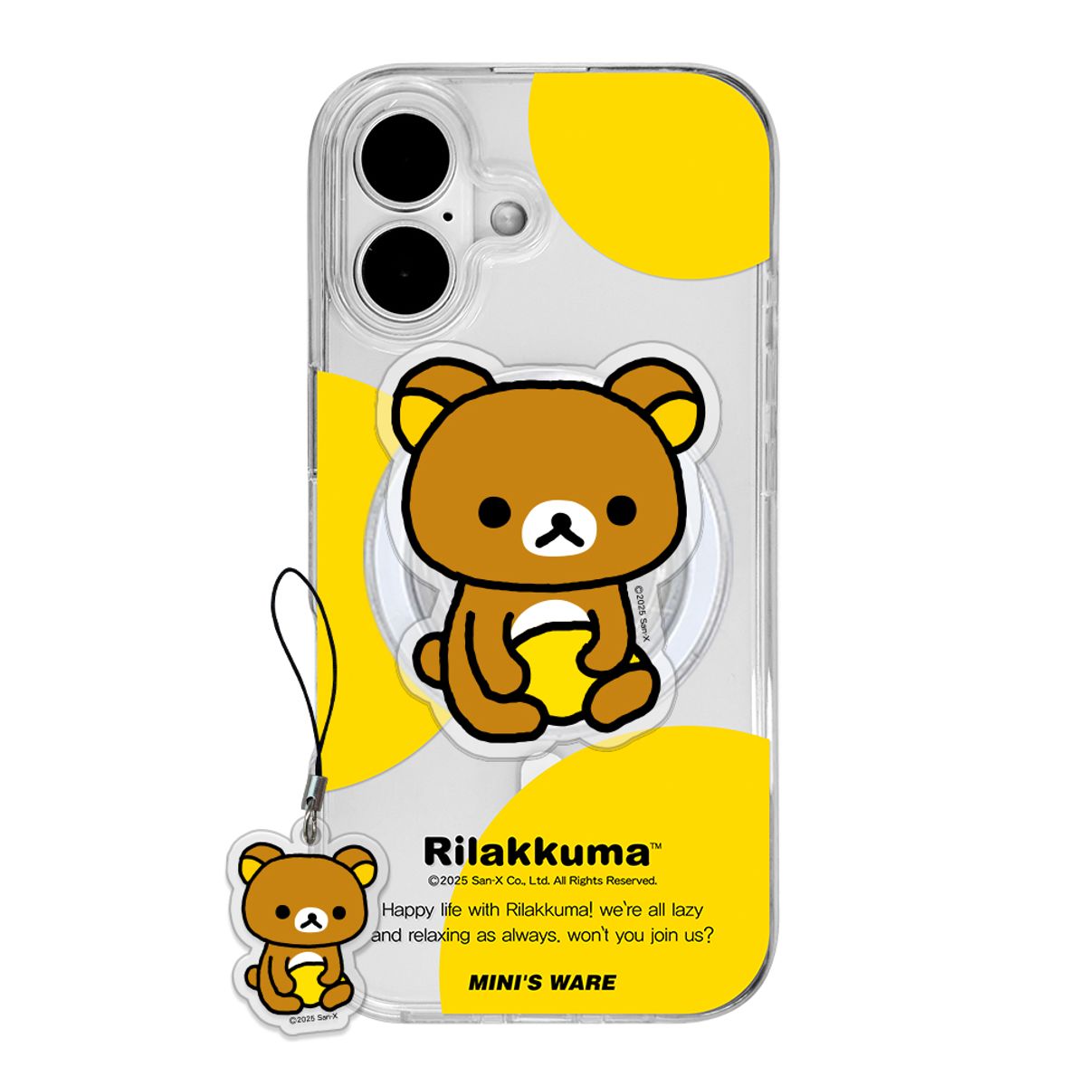 미니스웨어(MINI'S WARE) Rilakkuma Better in Color Magsafe Jellyhard Case+Tok+Keyring_Rilakkuma