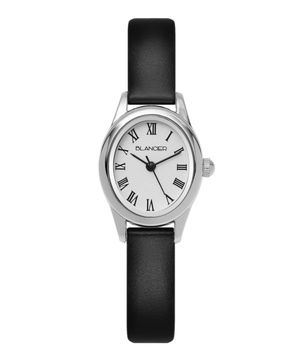 레오니 실버 로만 BW20915L-WRBK 가죽 여자시계