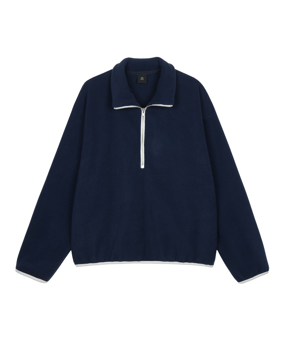 구보(GUVO) Fleece half-zip pullover, navy