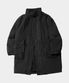필드 베이직 하이넥 빅 포켓 피시테일 롱 야상 패디드 코트 자켓 [블랙]