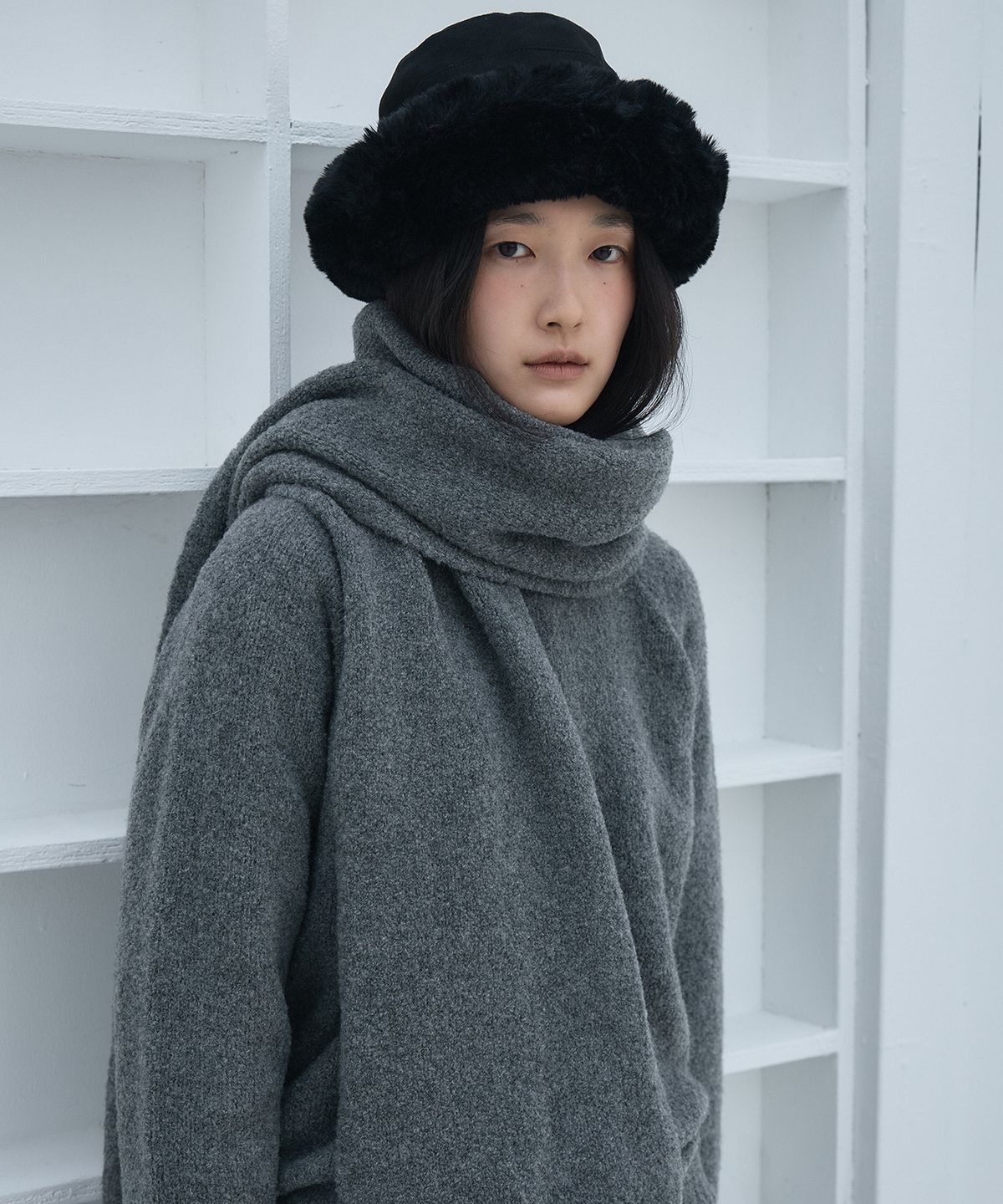 호와스(HOWUS) SOFT MUFFLER (GRAY)