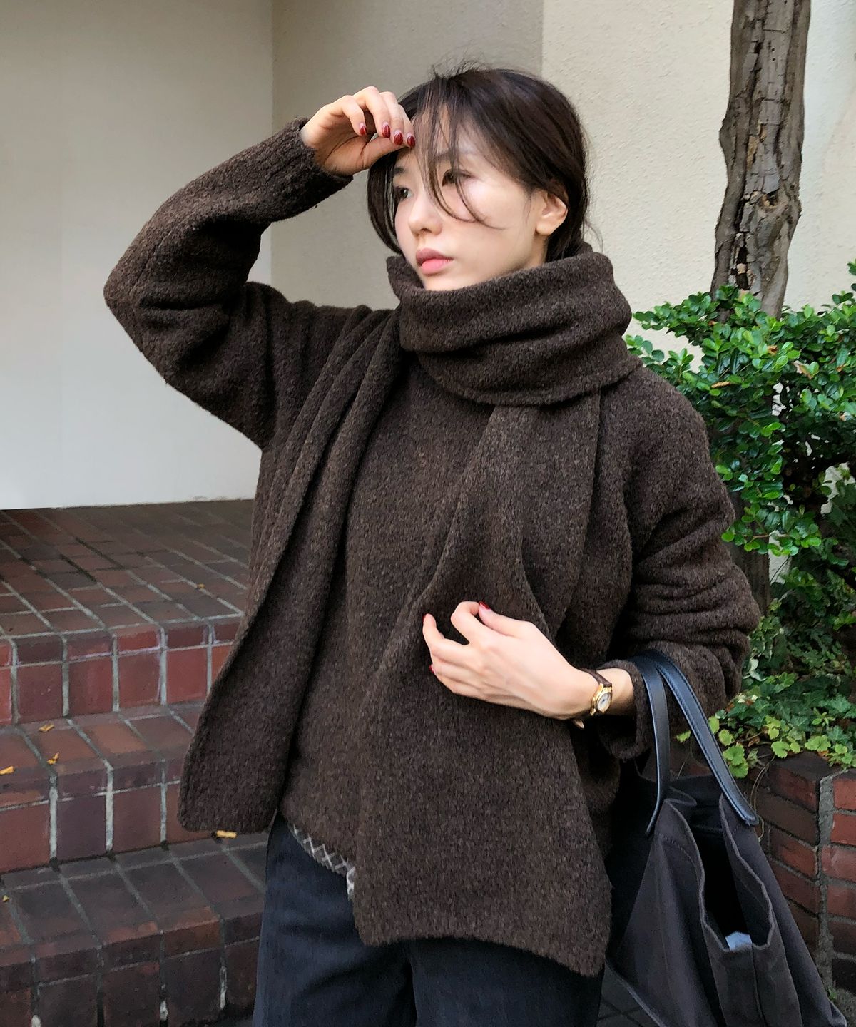 호와스(HOWUS) SOFT MUFFLER (BROWN)