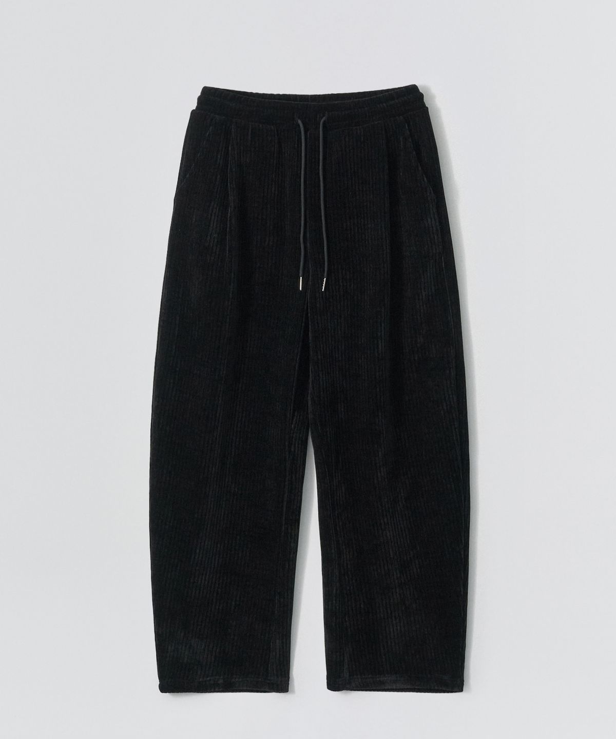 이지오(EZIO) Roy Velvet Banded Pants_Black