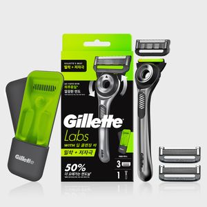 랩스 딥클렌징바 핸들1 + 면도날 3입 + 트래블케이스