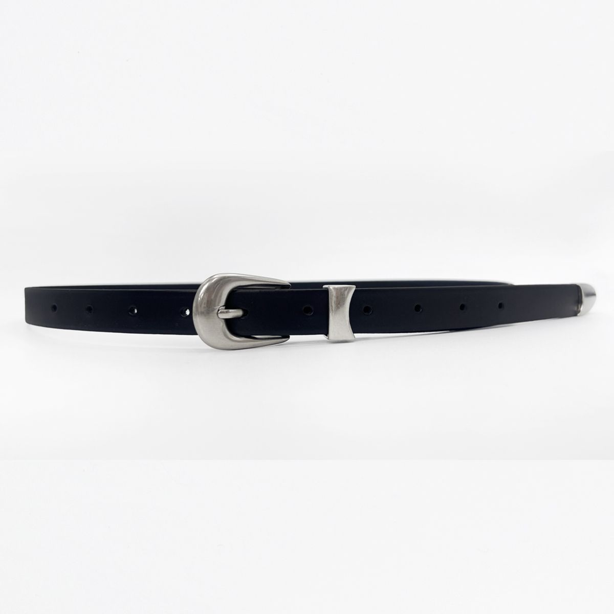 메종마스터(MAISON MASTER) minimal metal hardware belt  미니멀 메탈 하드웨어 벨트 (ITALY LEATHER)