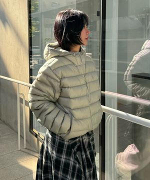 심볼 라이트 다운 재킷_그레이