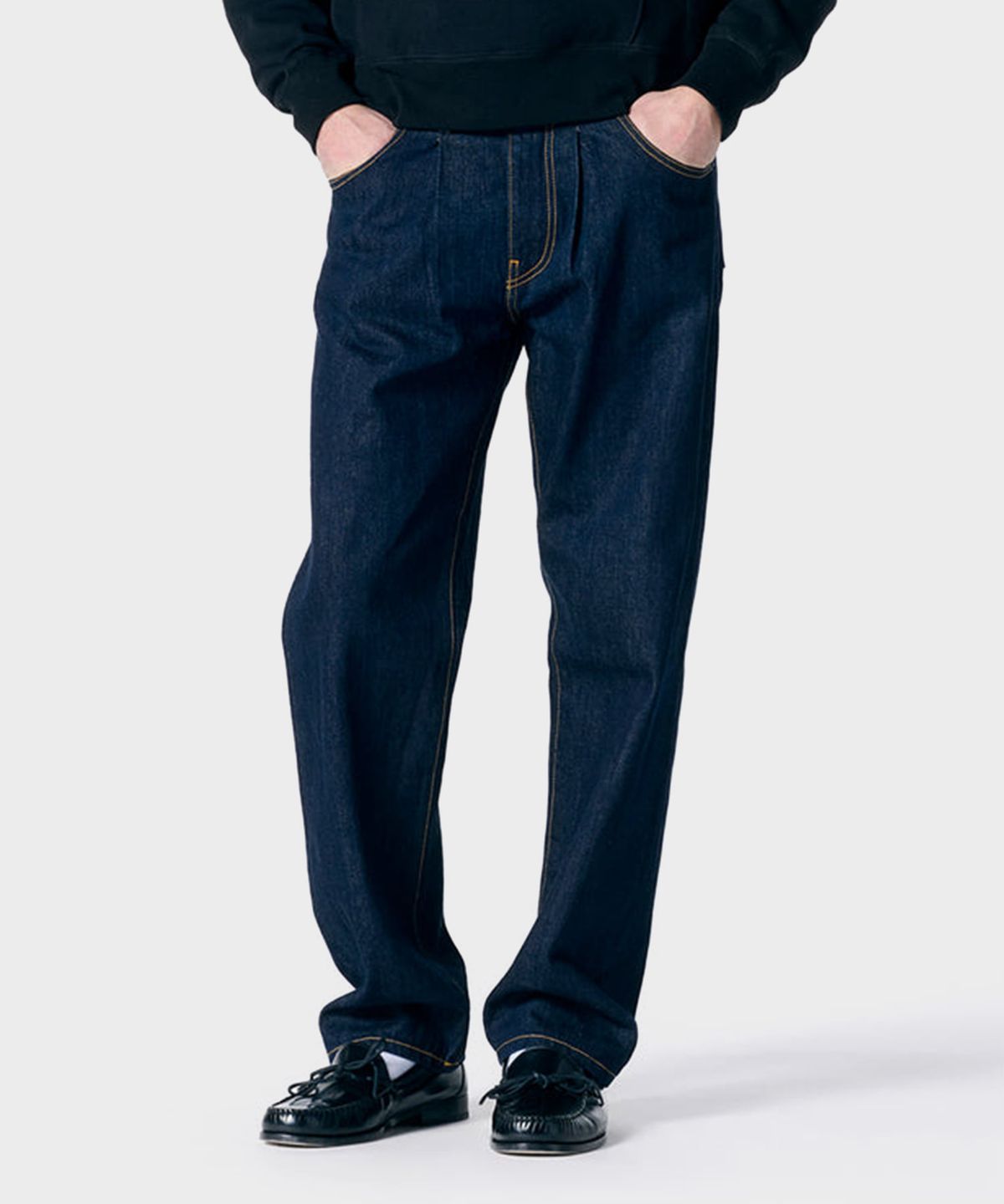 노아(NOAH) (U) 플리츠 진 인디고 PLEATED JEANS INDIGO
