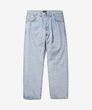 (U) 플리츠 진 라이트 워시 PLEATED JEANS LIGHT WASH
