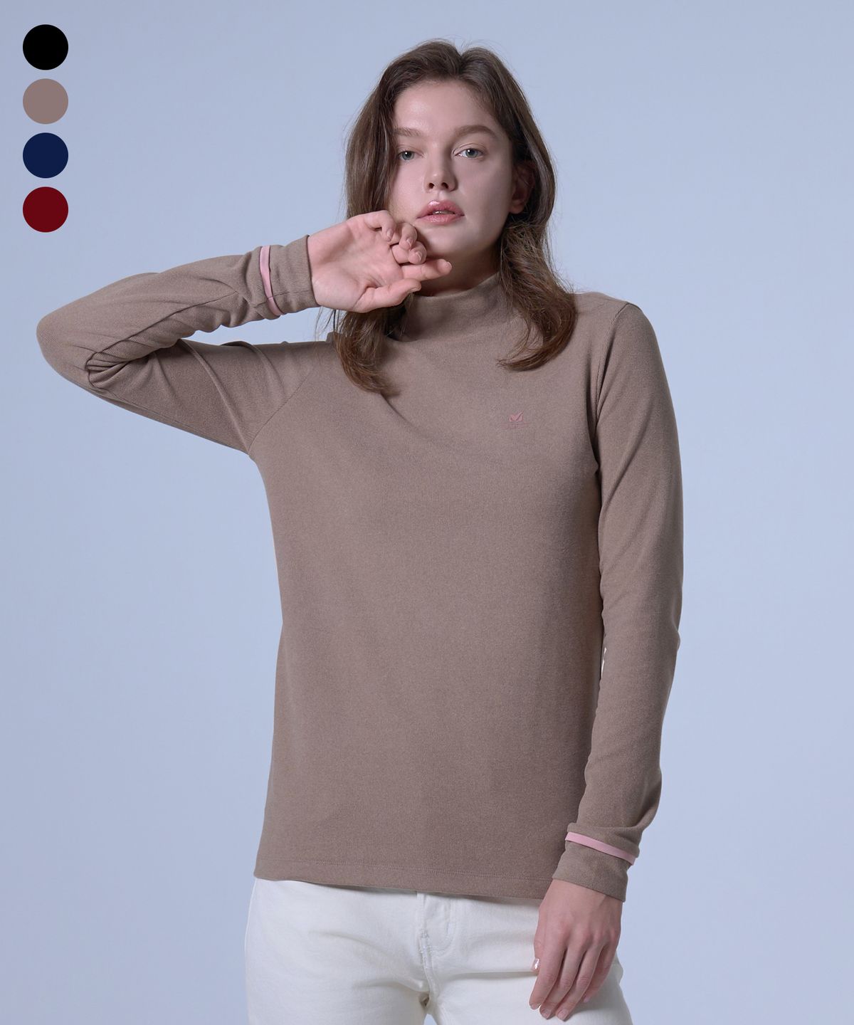 밀레골프(MILLET GOLF) 기모 반모크넥 여성 4color
