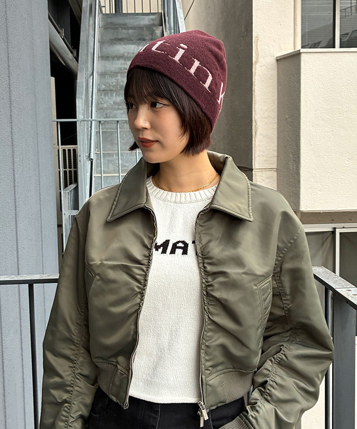 MUSINSA公式 | MATIN KIM [JAPAN EXCLUSIVE] LOGO JACQUARD SHORT