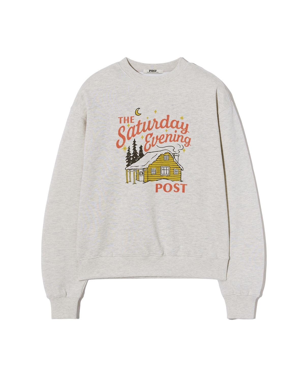 더 새터데이 이브닝 포스트(THE SATURDAY EVENING POST) House Graphic Sweat shirt_Oatmeal
