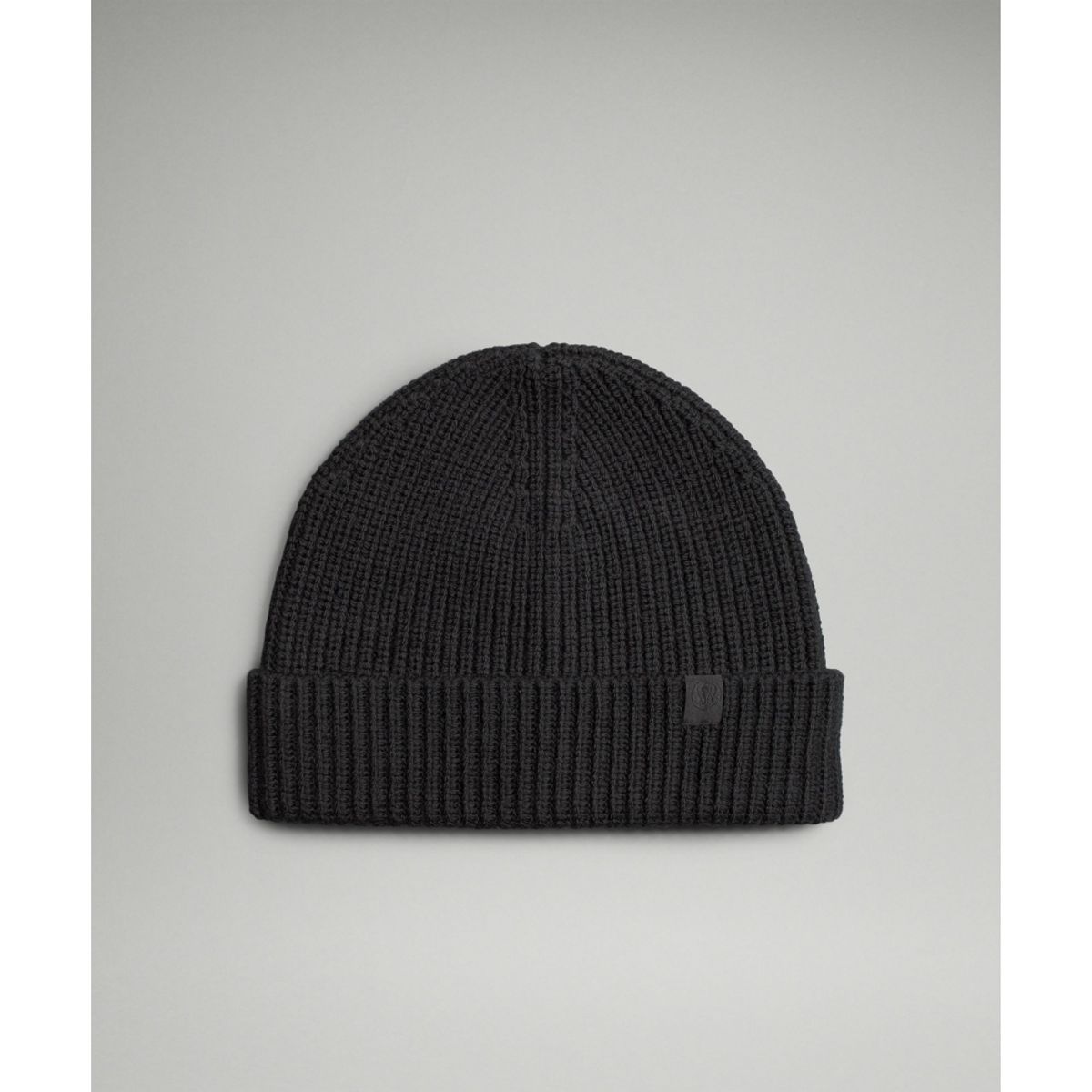 룰루레몬(LULULEMON) 클로즈 핏 울 블렌드 리브드 니트 비니  BLK