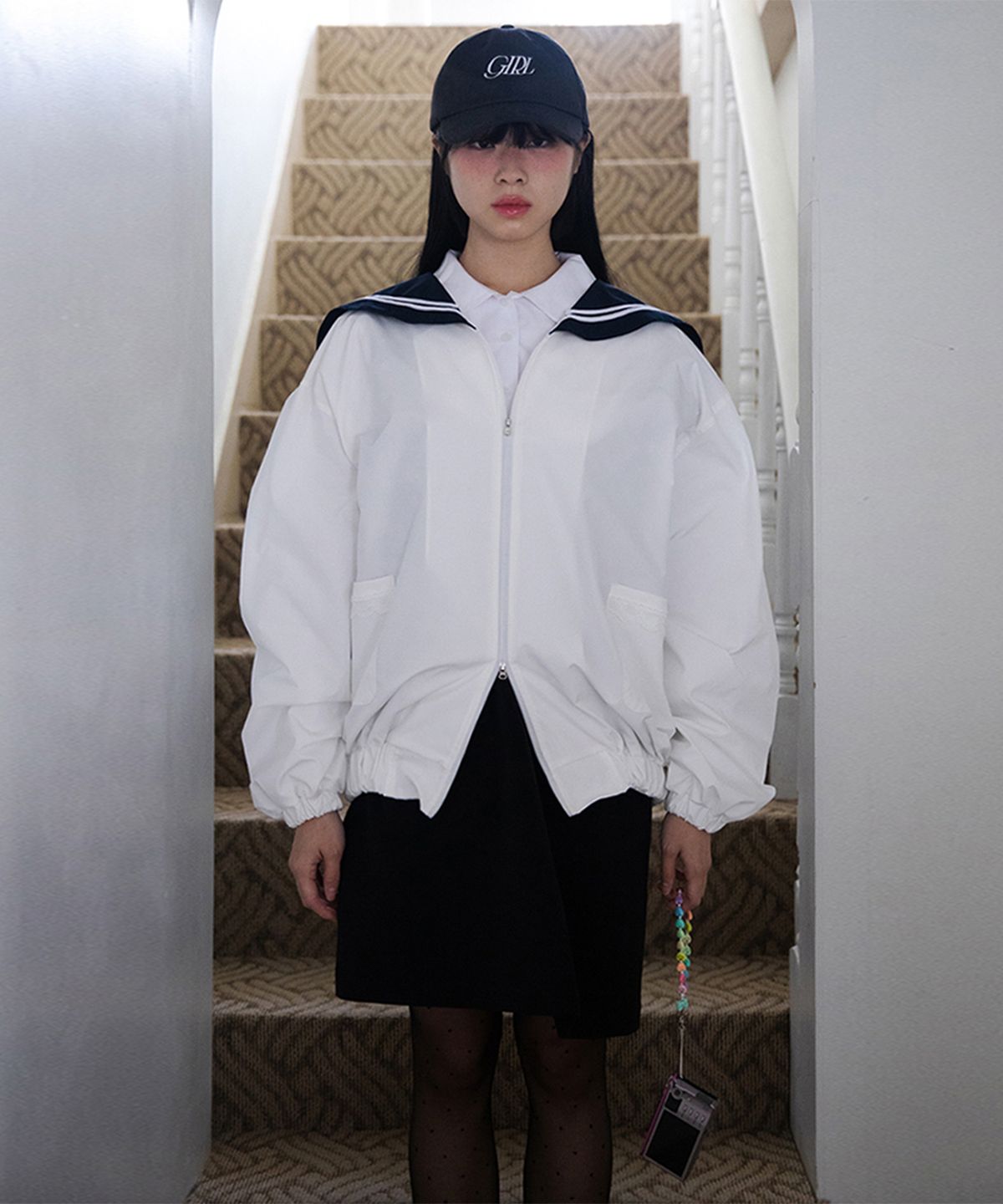 키코베(KICOBE) 세일러 넥 윈드 점퍼