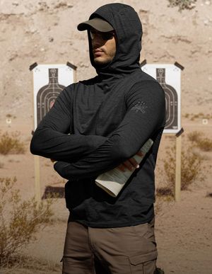 경량 퀵드라이 자외선차단 후드 긴팔 티셔츠