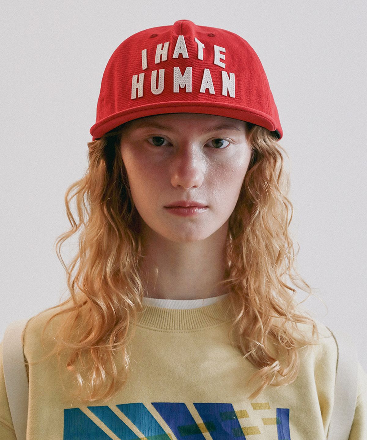 아라바그(ALAVAGUE) I HATE HUMAN 캡 - 레드