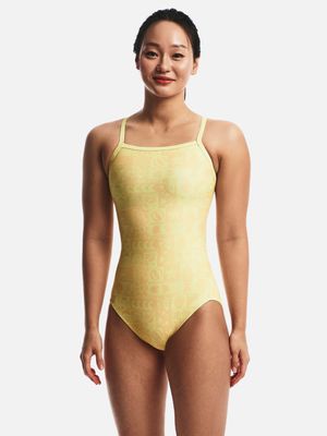 칼리 V백 원피스 수영복 옐로우 (B6SWSWS028YLW)